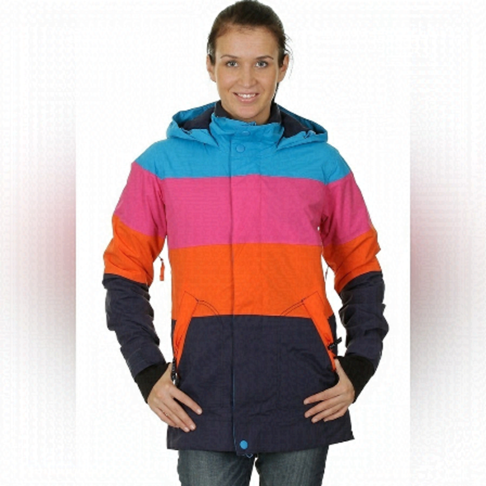 Burton eclipse night rider colour block ski jacket XS